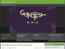 Tablet Screenshot of genshiken-itb.org